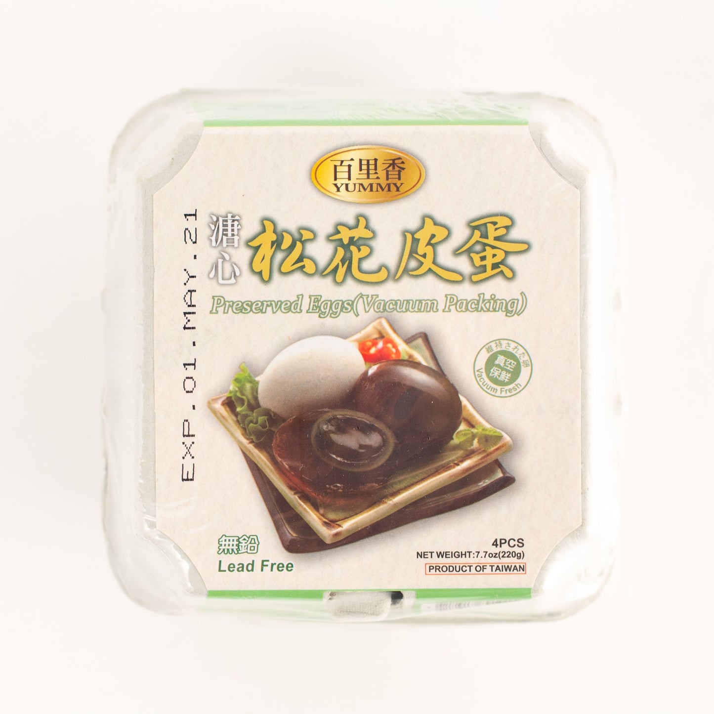 百里香溏心松花皮蛋 Thyme - soft - boiled preserved egg with soft - shelled pine blossom 220g