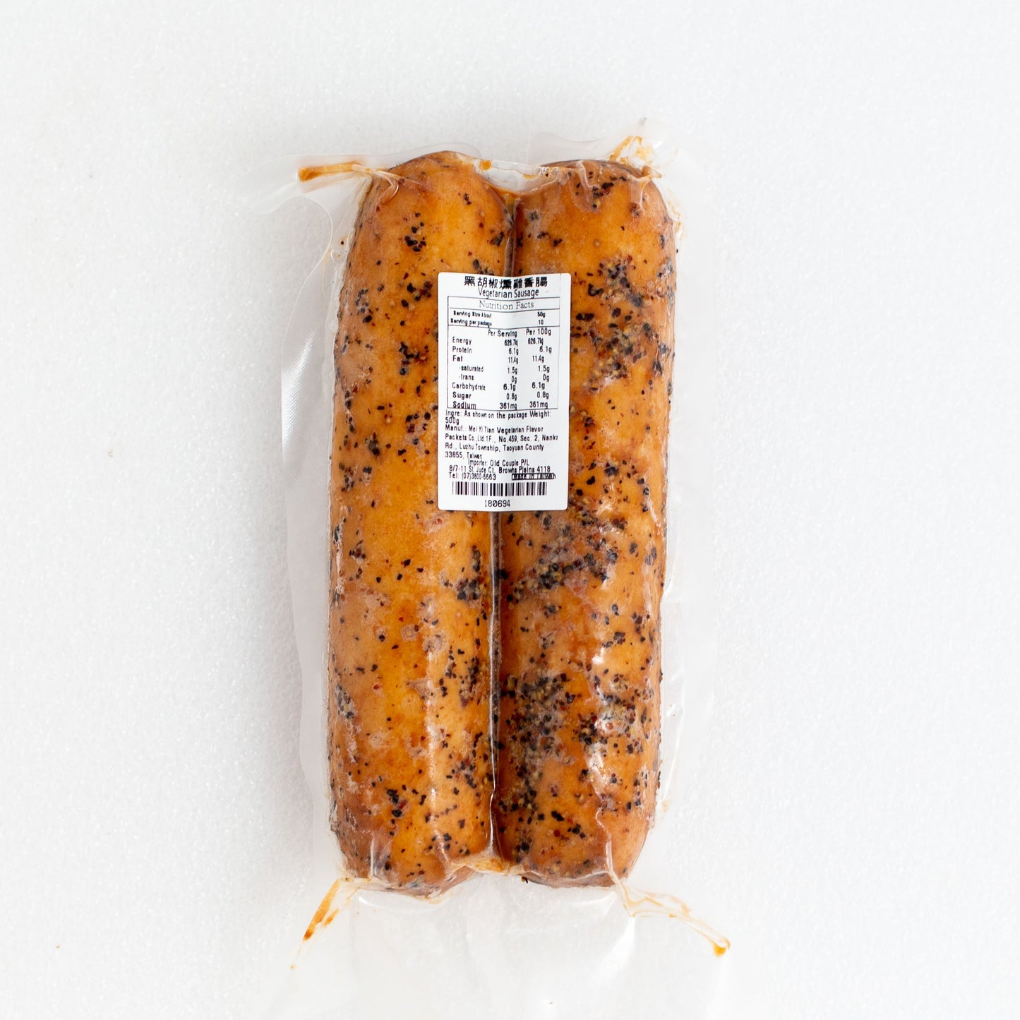黑胡椒燻雞香腸500g MYT B/Pepper Sausage
