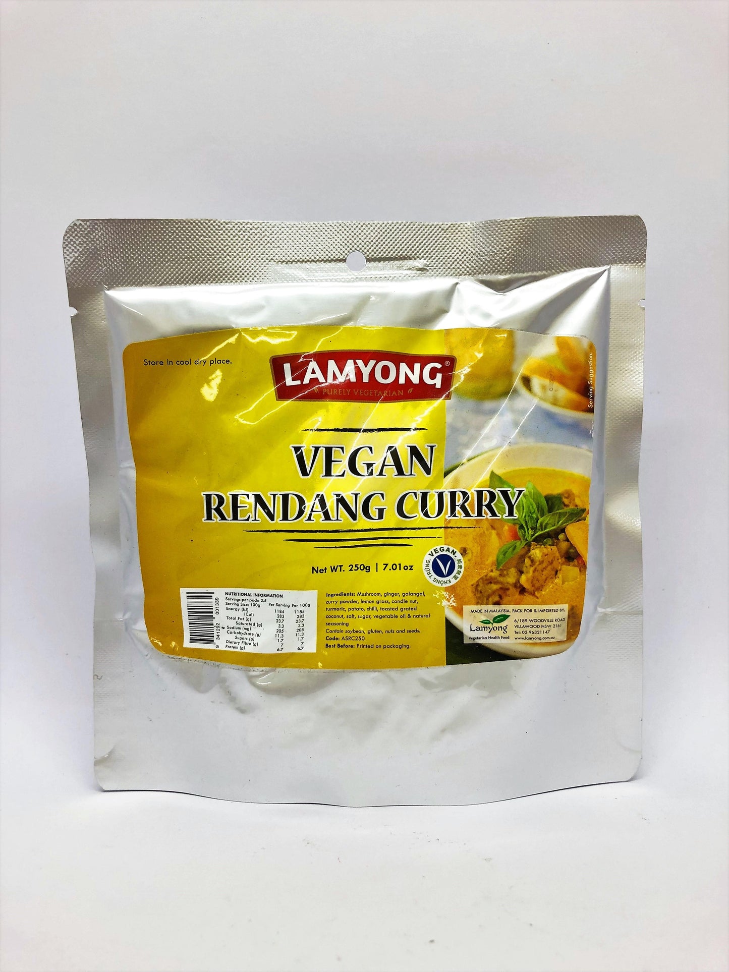 Lamyong Vegan Rendang Curry 南陽冷當咖喱全素250g