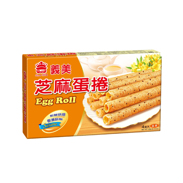 IMei Sesame Egg Roll 60gm 義美蛋捲(芝麻)