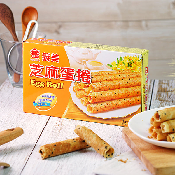IMei Sesame Egg Roll 60gm 義美蛋捲(芝麻)